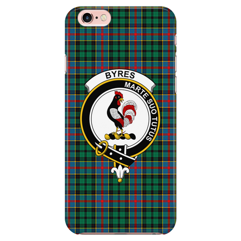 Image of Byres Scottish Clan Tartan Phone Case - shirtskishirt