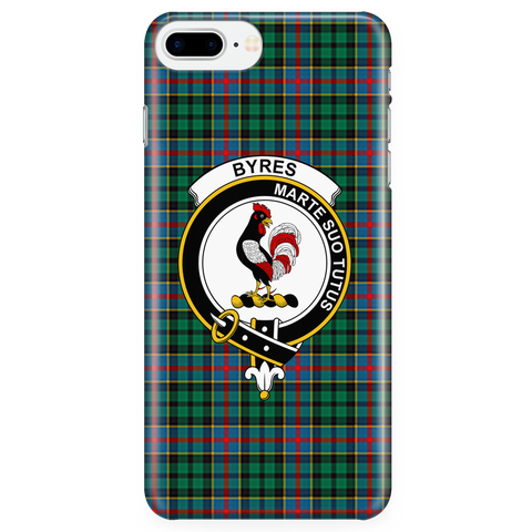 Image of Byres Scottish Clan Tartan Phone Case - shirtskishirt