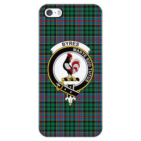 Image of Byres Scottish Clan Tartan Phone Case - shirtskishirt