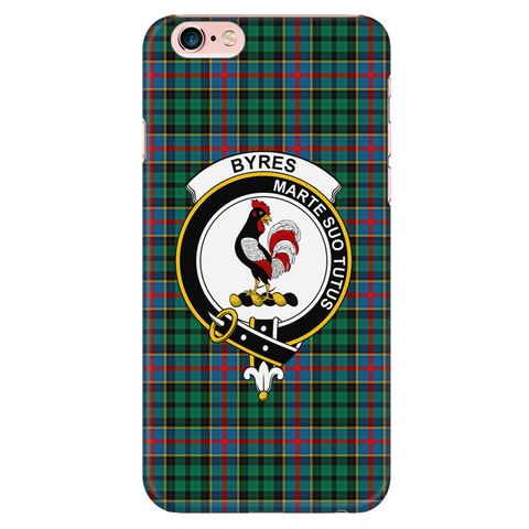 Image of Byres Scottish Clan Tartan Phone Case - shirtskishirt