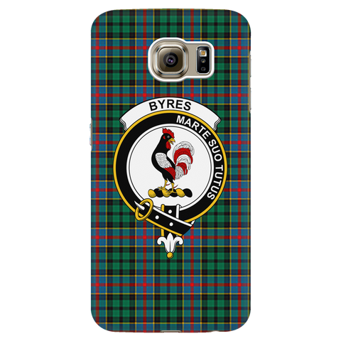 Image of Byres Scottish Clan Tartan Phone Case - shirtskishirt