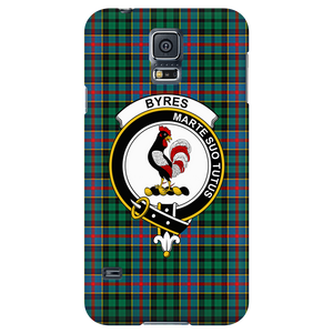 Byres Scottish Clan Tartan Phone Case - shirtskishirt