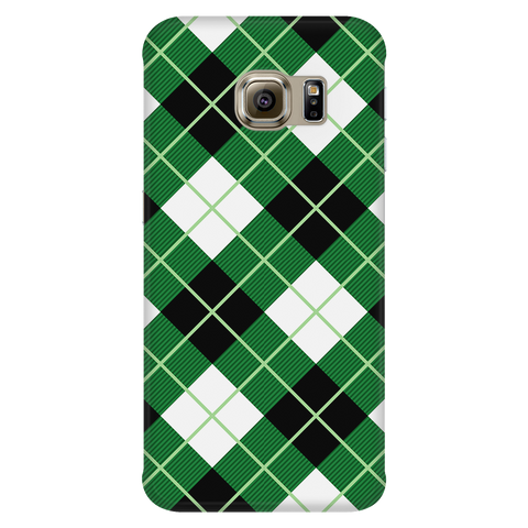 Image of Argyle Diagonal Diamond Scottish Plaid Tartan Phone Case - shirtskishirt