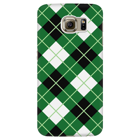 Image of Argyle Diagonal Diamond Scottish Plaid Tartan Phone Case - shirtskishirt