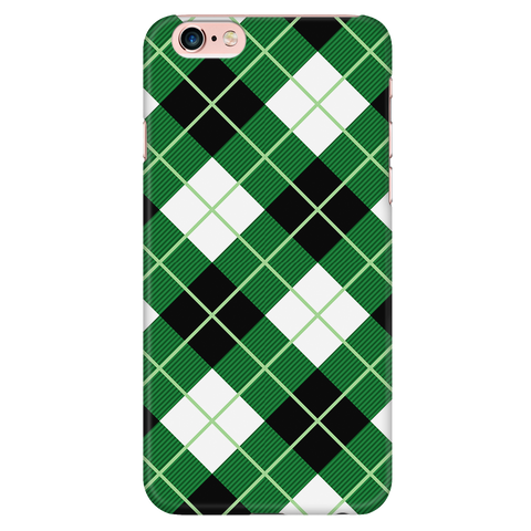 Image of Argyle Diagonal Diamond Scottish Plaid Tartan Phone Case - shirtskishirt