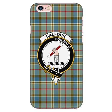 Image of Balfour Scottish Clan Tartan Phone Case - shirtskishirt