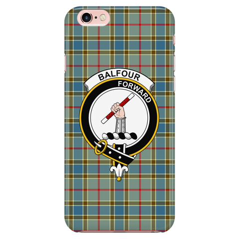 Image of Balfour Scottish Clan Tartan Phone Case - shirtskishirt