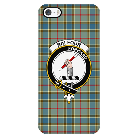 Image of Balfour Scottish Clan Tartan Phone Case - shirtskishirt