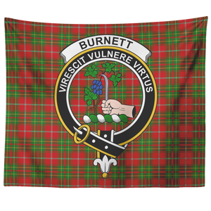 Wall Tapestry Burnett Tartan Clan Badge Scottish