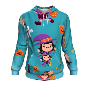 Funny Witches Halloween Hoodie Over Print - shirtskishirt