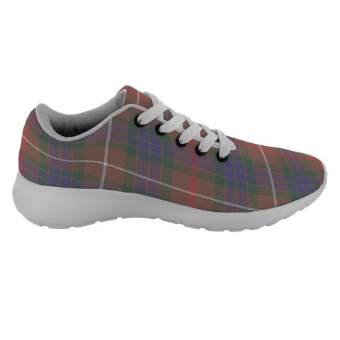 Image of ScottishShop Tartan Sneakers Fraser Hunting Modern Scotland Tartan Running Shoes - shirtskishirt