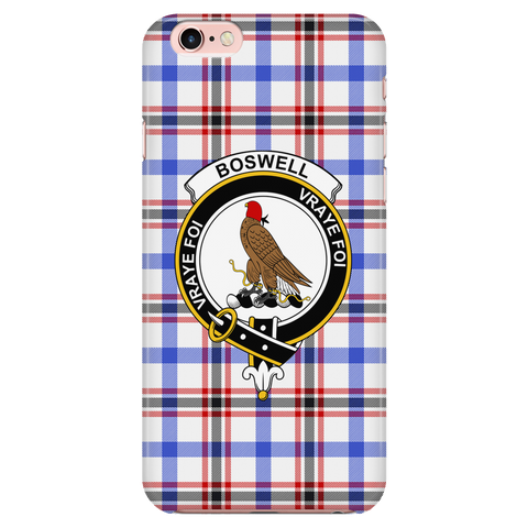 Image of Boswell Modern Scottish Clan Tartan Phone Case - shirtskishirt