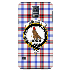 Boswell Modern Scottish Clan Tartan Phone Case - shirtskishirt