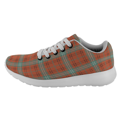 Image of Tartan Sneakers - Morrison Red Ancient Scotland | Unisex Tartan Running Shoes | Sneakers Men & Women Tartan Shoes