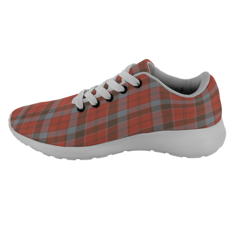 Image of Tartan Sneakers - Robertson Weathered Scotland | Unisex Tartan Running Shoes | Sneakers Men & Women Tartan Shoes