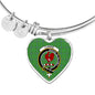 Currie Scottish Clan Tartan Bracelet Bangle Heart Jewelry Shine On Bangle Heart