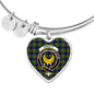 Arnott Scottish Clan Tartan Bangle Heart Shine On Bangle Heart