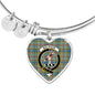 Balfour Scottish Clan Tartan Bangle Heart Shine On Bangle Heart