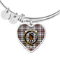 Borthwick Scottish Clan Tartan Bangle Heart Shine On Bangle Heart