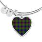 Ayrshire District Scottish Bangle Heart Shine On Bangle Heart