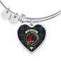 Armstrong Modern Scottish Clan Tartan Bangle Heart Shine On Bangle Heart