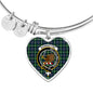 Bannatyne Scottish Clan Tartan Bangle Heart Shine On Bangle Heart