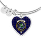 Crichton Scottish Clan Tartan Bracelet Bangle Heart Jewelry Shine On Bangle Heart