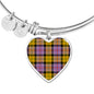 Culloden Ancient Scottish Clan Tartan Bracelet Bangle Heart Jewelry Shine On Bangle Heart
