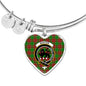 Baxter Modern Scottish Clan Tartan Bangle Heart Shine On Bangle Heart