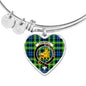 Campbell Of Breadalbane Ancient Scottish Clan Tartan Bracelet Bangle Heart Jewelry Shine On Bangle Heart