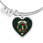 Aiton Scottish Clan Tartan Bangle Heart Shine On Bangle Heart