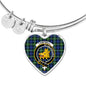Campbell Argyll Ancient Scottish Clan Tartan Bracelet Bangle Heart Jewelry Shine On Bangle Heart