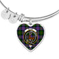 Blair Modern Scottish Clan Tartan Bangle Heart Shine On Bangle Heart