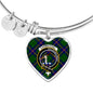 Carmichael Modern Scottish Clan Tartan Bangle Heart Shine On Bangle Heart