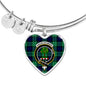 Abercrombie Scottish Clan Tartan Bangle Heart Shine On Bangle Heart