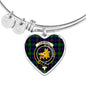 Campbell Of Cawdor Modern Scottish Clan Tartan Bracelet Bangle Heart Jewelry Shine On Bangle Heart