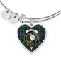 Calder Scottish Clan Tartan Bracelet Bangle Heart Jewelry Shine On Bangle Heart