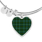 Cranston Modern Scottish Clan Tartan Bracelet Bangle Heart Jewelry Shine On Bangle Heart