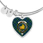 Campbell Ancient Scottish Clan Tartan Bangle Heart Shine On Bangle Heart