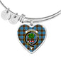 Anderson Scottish Clan Tartan Bangle Heart Shine On Bangle Heart