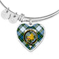 Campbell Dress Scottish Clan Tartan Bangle Heart Shine On Bangle Heart