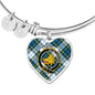 Campbell Dress Ancient Scottish Clan Tartan Bangle Heart Shine On Bangle Heart