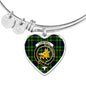 Campbell Of Breadalbane Modern Scottish Clan Tartan Bracelet Bangle Heart Jewelry Shine On Bangle Heart