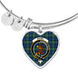 Baird Ancient Scottish Clan Tartan Bangle Heart Shine On Bangle Heart
