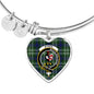 Blyth Scottish Clan Tartan Bangle Heart Shine On Bangle Heart