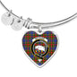 Bethune Scottish Clan Tartan Bangle Heart Shine On Bangle Heart