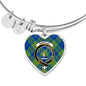 Barclay Hunting Scottish Clan Tartan Bangle Heart Shine On Bangle Heart