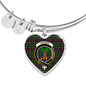 Crosbie Scottish Clan Tartan Bracelet Bangle Heart Jewelry Shine On Bangle Heart
