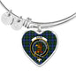 Baird Scottish Clan Tartan Bangle Heart Shine On Bangle Heart