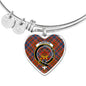 Cameron Of Lochiel Ancient Scottish Clan Tartan Bangle Heart Shine On Bangle Heart